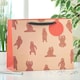 image 2 of Multipack of 3 Large Gift Bags | Party Bags for Presents | Birthdays | For Him/Her/Kids | Dancing Bear Design Brown