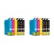image 1 of 2x Sets of 4 & 4x Black Compatible Epson 603XL Ink Cartridges Multi