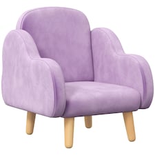 ZONEKIZ Kids Armchair Toddler Sofa Chair Cloud-Shaped for 1.5-3 Years Purple