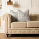 image 2 of OHS 2 x Two Tone Faux Fur Plush Cushion Covers, 45x45cm - Natural