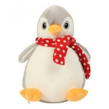 Mumbles Zippie Penguin Soft Toy - Grey/White - One Size