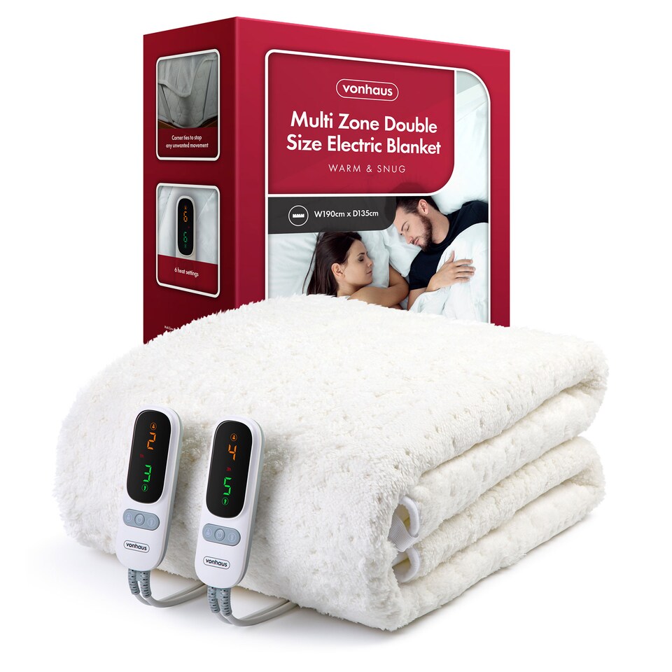 image 1 of VonHaus Electric Blanket with Multi Heating Zones