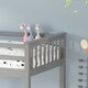 image 9 of Oliver Grey Single Wooden Bunk Bed with Trundle