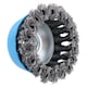 image 4 of Wire Cup Brush Wheel 3" (75mm) for 4-1/2" (115mm) Angle Grinder Twist Knot TE243