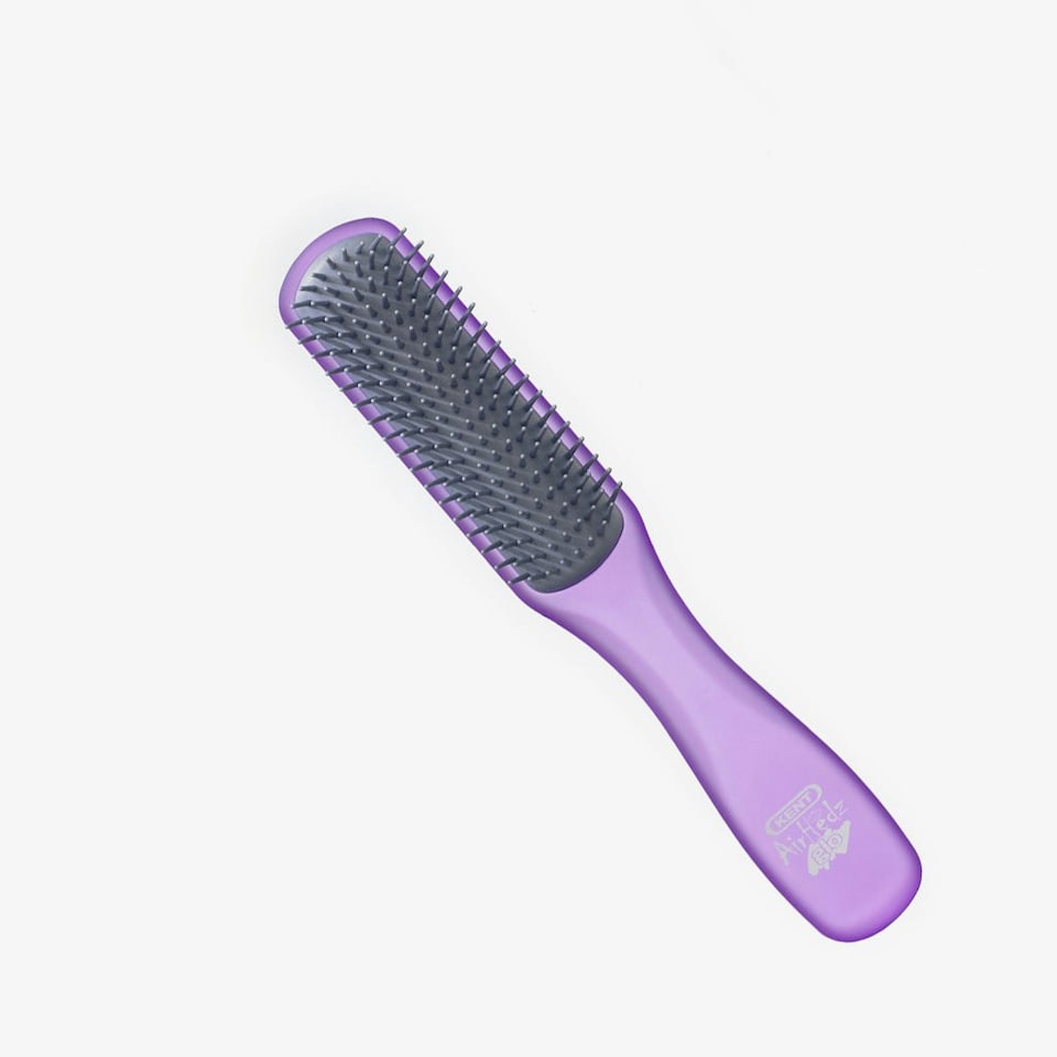 image 1 of Kent Brushes AirHedz Glo Narrow Detangling Brush in Purple