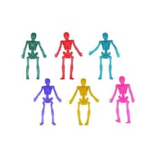 Assorted Halloween Stretchy Skeletons 9cm