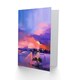 image 2 of Abstract Sunset On Lake Art Blank Just to Say Card