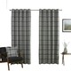 image 4 of Carnoustie Eyelet Blackout Curtains - Grey - 117cm x 183cm