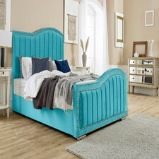 Kendrick Plush Small Double Bed Frame - Teal