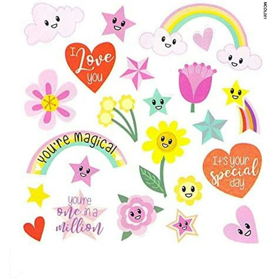 image 1 of Unicorns Design Love You Mummy Mother's Day Card with Colouring Activity and Stickers
