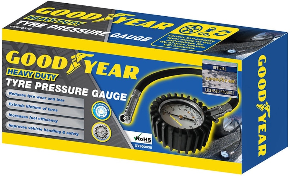 image 1 of Goodyear Professional Heavy Duty Car Tyre Pressure Gauge Reduces Wear and Tear