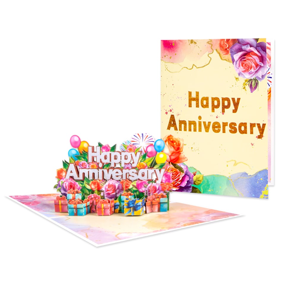 image 1 of Love & Celebration 3D Pop Up Anniversary Card