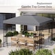 image 7 of Outsunny 3 x 3m Gazebo Canopy Replacement Cover 2Tier Roof Top Spare Part  Deep Grey TOP COVER ONLY