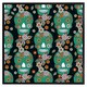image 2 of Embroidery colourful simplified ethnic flowers and skull pattern (Picutre Frame) Brown | Oak | L