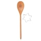 image 1 of Something Different Snowflake Wooden Spoon Set - Brown - One Size