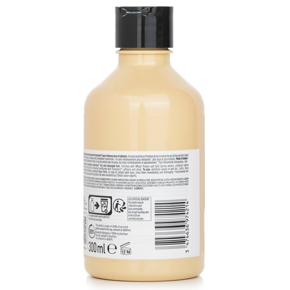 image 1 of Professionnel Serie Expert - Absolut Repair Protein + Gold Quinoa Instant Resurfacing Shampoo - 300 ml/10.1Oz