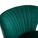 image 8 of HOMCOM Velvet Accent Chair Occasional Tub Chair for Living Room, Green