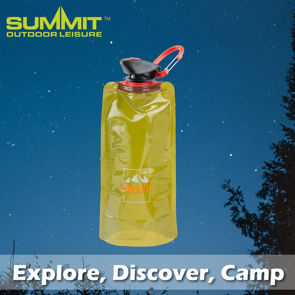 image 1 of PMS Collapsible Water Carrier with Flip-Top Lid, Thick Plastic, Green