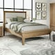 image 2 of Holcombe Solid Wood Double Bed Frame Wooden Slats Bedroom Furniture Smoked Oak