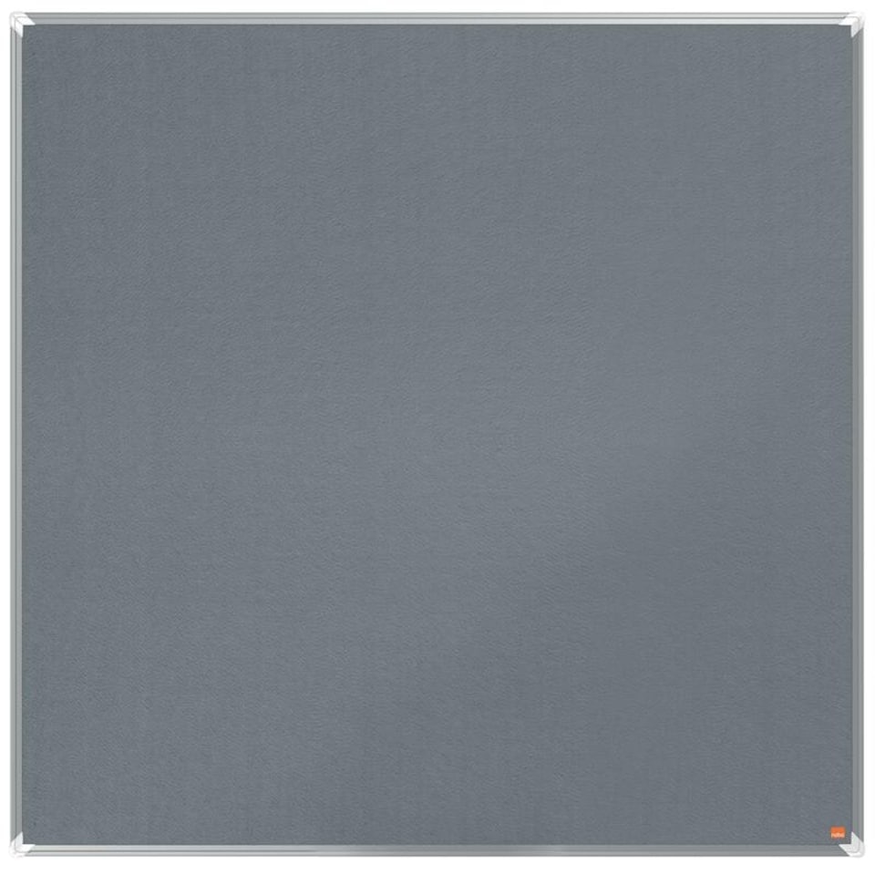 Nobo Premium Plus Grey Felt Noticeboard Aluminium Frame 1200x1200mm 1915197