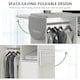 image 4 of HOMCOM Rolling Ironing Board Cabinet, Foldable Ironing Station with Storage