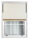 image 2 of FURNISHED Blackout Roller Blinds with Gold Glitter Trim Made to Measure | Cream | Cream | (W) 210cm x (L) 165cm