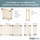 image 3 of Bettacare Wooden Multi Panel Flexible Pet Barrier, Natural Wood, up to 96cm Wide, Dog Barrier for Pets Dogs and Puppy | Cream | Natural