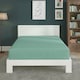 image 2 of Polycotton Fitted Sheet Extra Deep 40cm Skirt Easy Care | Green | Mint | Super King