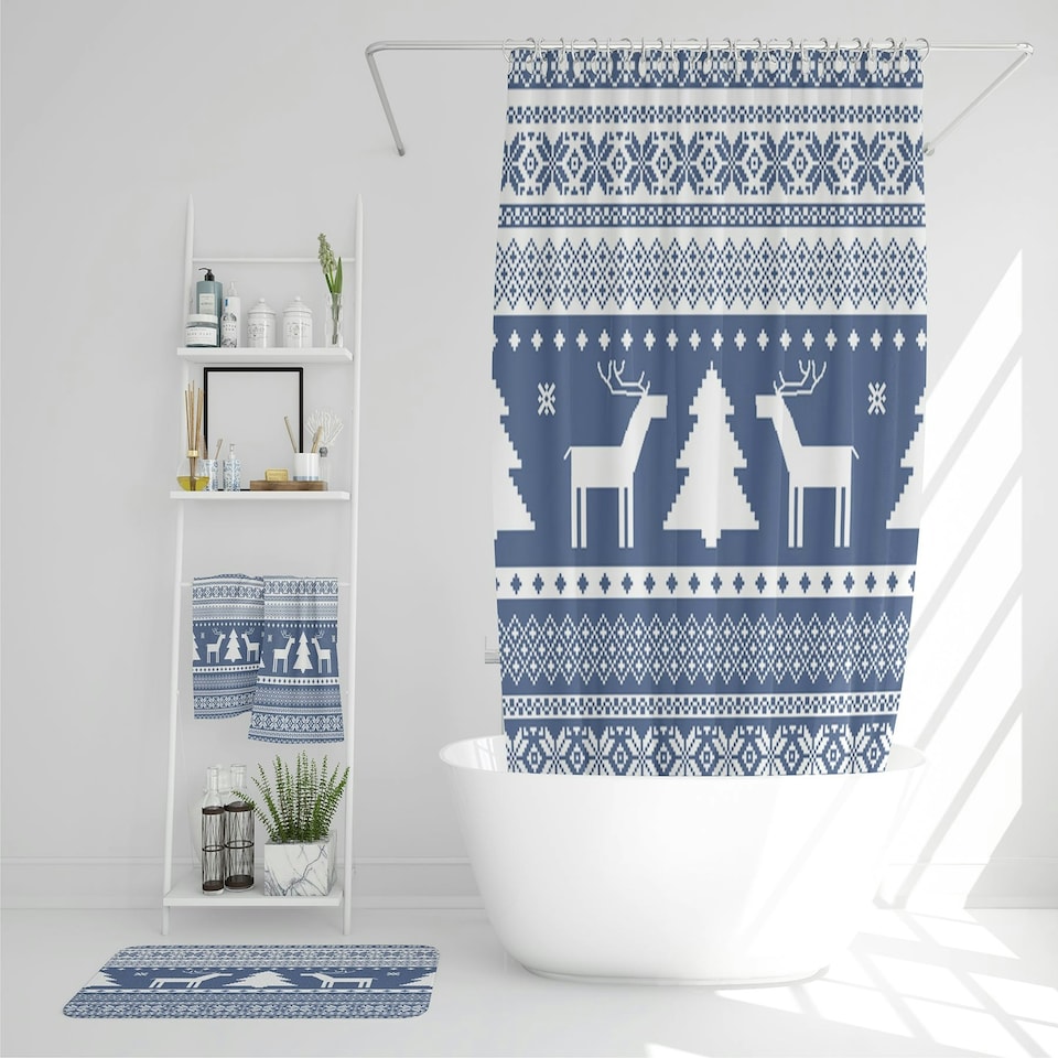 image 1 of Knitted Ornamental Pattern (Bathroom Set)