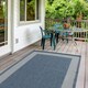image 9 of The Rugs Outdoor Indoor Bordered Garden Patio Rug Weather Resistant | 200