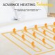 image 3 of MONHOUSE Premium Soft Fleece Electric Blanket - Heated Under Blanket - Detachable Controller & Machine Washable - 3 Heat Settings - Single 65x135cm - White