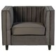 image 1 of Interiors by Premier Grey Velvet Chair, Enchanting Sleep chair, Easy to Assemble Borg Chair, Comfy Office Chair