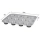 image 2 of 1 x 12 Cup Non-Stick Muffin Tray Dishwasher & Oven Safe N/A