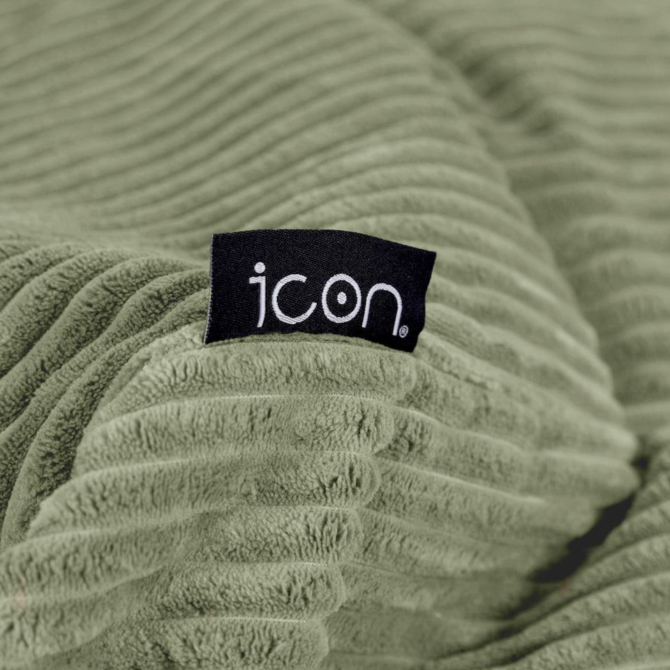 image 1 of Icon Cecilia Jumbo Cord Sofa Bean Bag, Sage Green