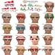 image 1 of 12pcs Novelty Glitter Christmas Glasses Eyewear Christmas Party Props Stocking Fillers Assorted Any 12 Frames