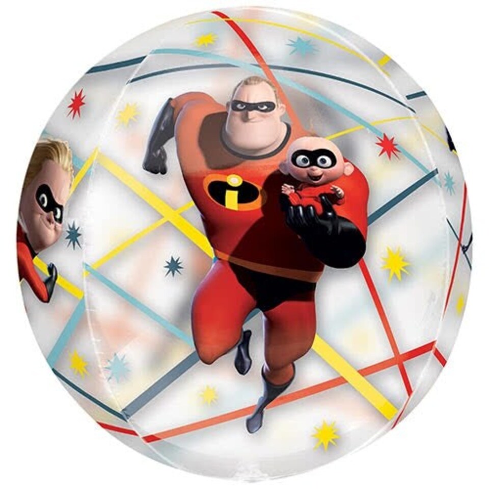 image 1 of Incredibles 2 Orbz Foil Helium Balloon 38cm / 15 in