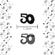 image 5 of 4 x 14g 50th Black Happy Birthday Confetti