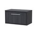 image 1 of Balterley Longnor 1 Drawer Wall Hung Vanity Unit with Worktop, Woodgrain Graphite Grey, 800mm