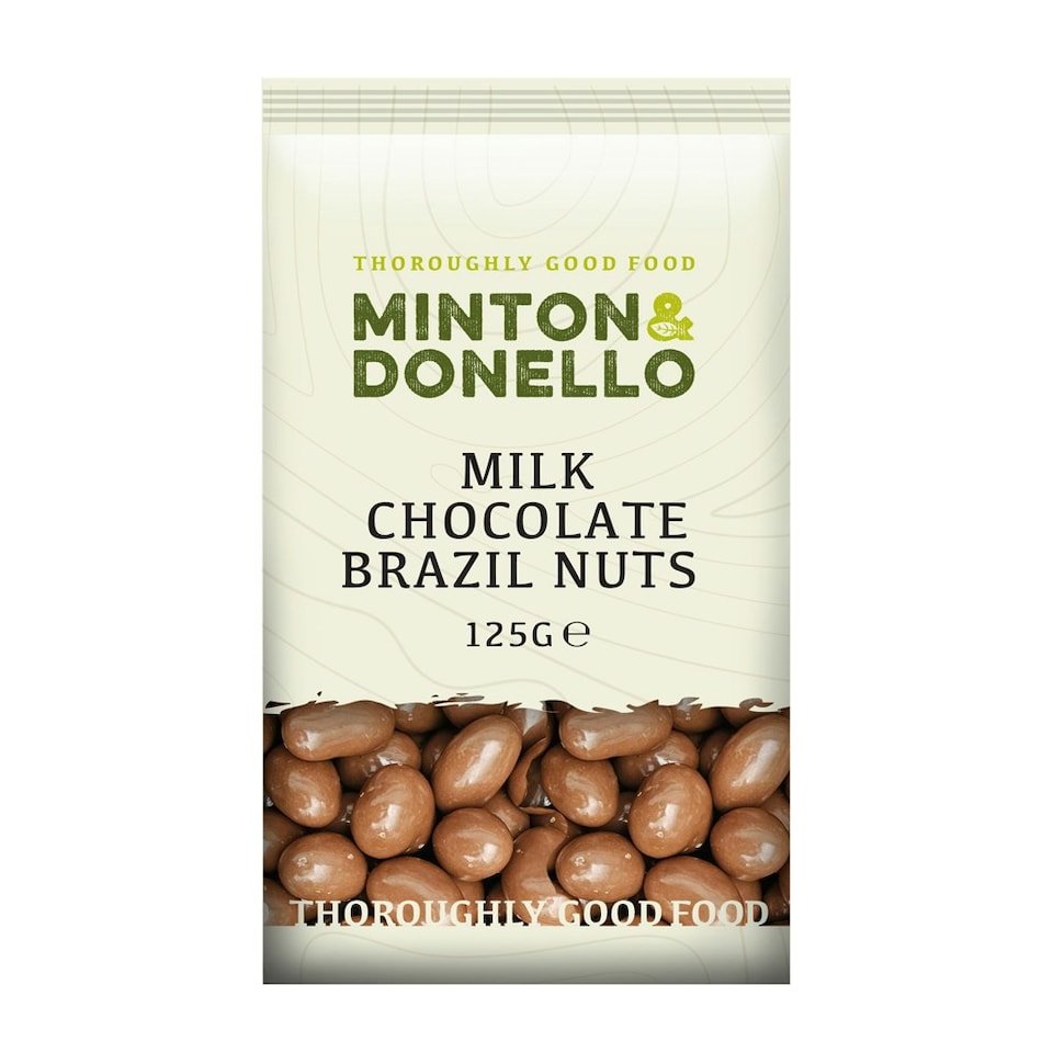 image 1 of Minton & Donello Milk Chocolate Brazil Nuts 6 x 125g