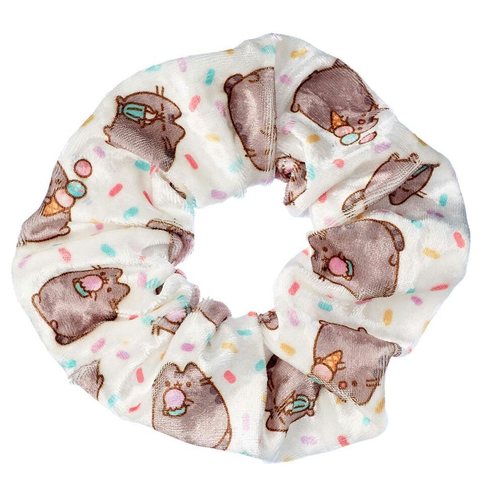Pusheen Ice Cream Scrunchie - White/Grey - One Size White