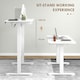 image 4 of Vinsetto Adjustable Desk, Electric Standing Desk for Home Office
