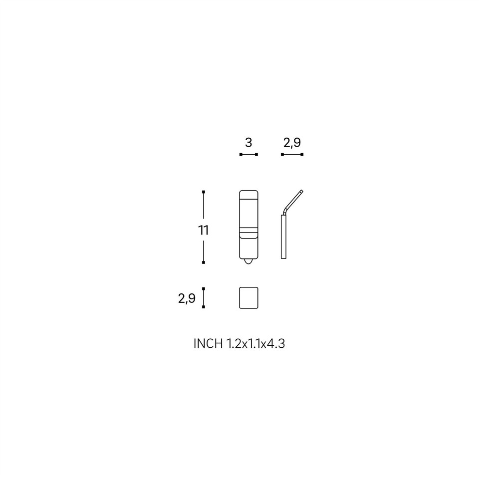 image 1 of Cosmic Wall Mounted Hanger w/ Screws & Stainless Steel for Bathroom, Light Grey