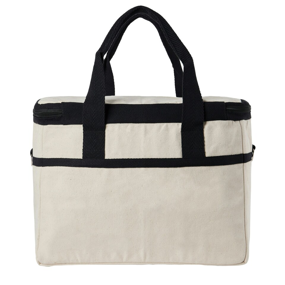 image 1 of Vinga Volonne Aware 18L Recycled Canvas Cooler Bag - Off White - 21cm x 28cm x 39cm Cream | 21cm x 28cm x 39cm