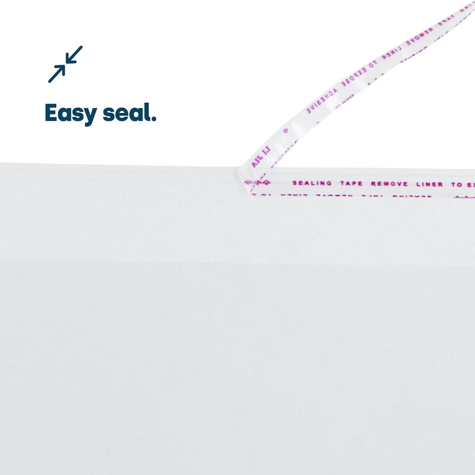 image 1 of Pack of 100 Clear OPP Bags 35 x 50cm with Self-Adhesive Strip