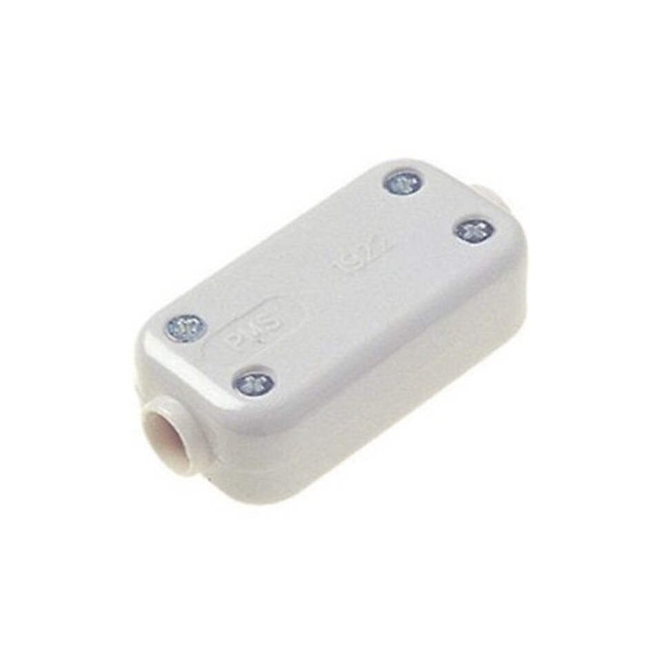Dencon 5A 2 Terminal Fixed Connector - White - One Size