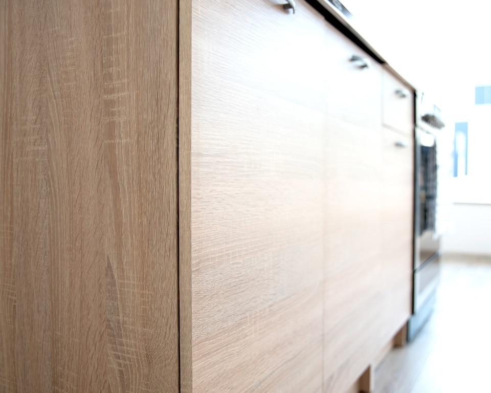 image 1 of Kitchen Cabinets Set 5 Unit Sonoma Oak Cupboard Worktop Budget Small Modern Nela