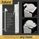 image 5 of Futura 1500W WIFI Curved Designer Electric Radiator Panel Heater White Wall Mounted with Timer and Thermostat