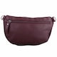 image 2 of Lorenz Womens Grained PU Leather Bumbag Waist Clutch Bag with Detachable Strap | Red | Burgundy