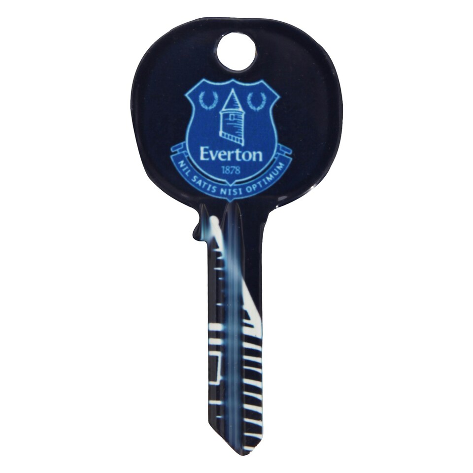 Everton FC Official Football Crest Key Blank - Blue - One Size