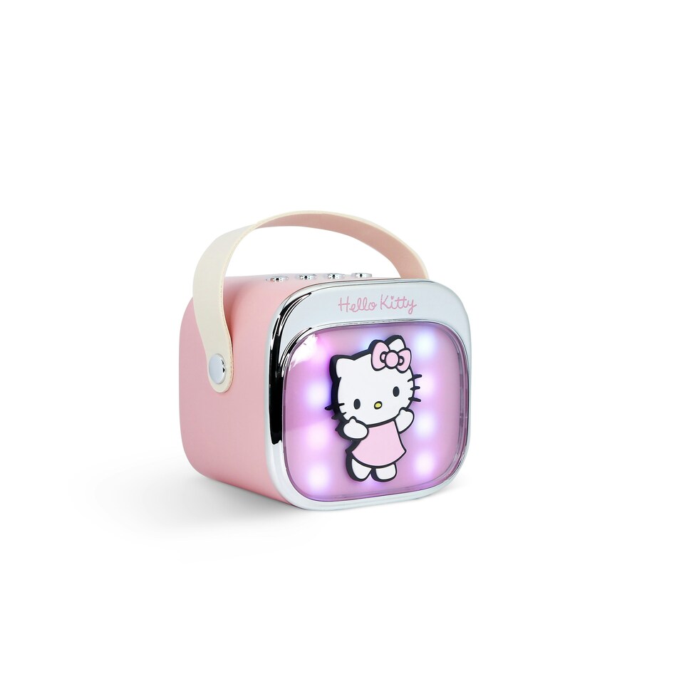image 1 of Hello Kitty PopSing LED Light-Up Wireless Karaoke Speaker & Microphone